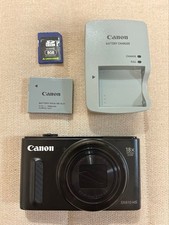 Canon PowerShot SX610 HS Digital Camera Black with Charger Battery SD Card