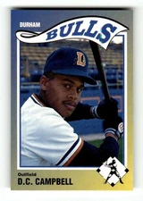 1990 Sportsprint Durham Bulls 8 D.C. Campbell BXCP12