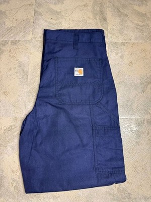 Carhartt FR Lightweight Canvas Work Pants Dungaree Navy - Men's | eBay