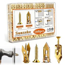 Sunxeke 160PCS Self Drilling 0.47x1.18 inch-160PCS, 160PCS-0.47x1.18 inch