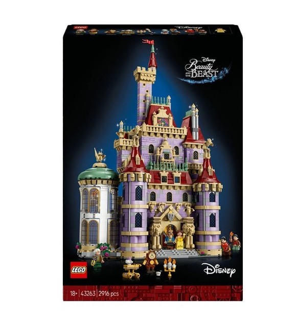 LEGO Disney Princess Beauty and The Beast Castle Building Set - Room Decor 43263