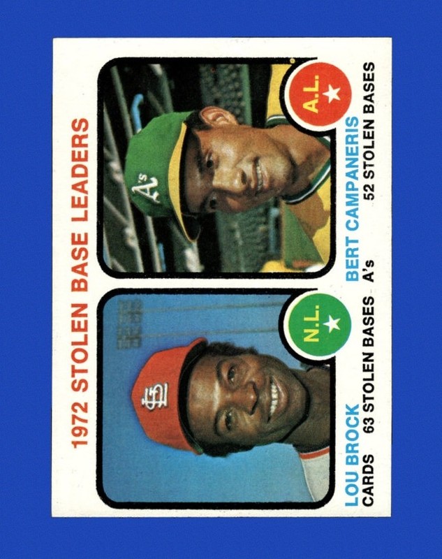 1973 Topps Set-Break # 64 Stolen Base Leaders NR-MINT *GMCARDS*