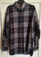 VTG Tommy Hilfiger Mens Long Sleeve Button Up Shirt Blue Red Yellow Plaid Sz XL