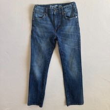 Wrangler Retro Jeans Boys 12 24x27 Blue Alby Slim Straight Cowboy Rodeo Western