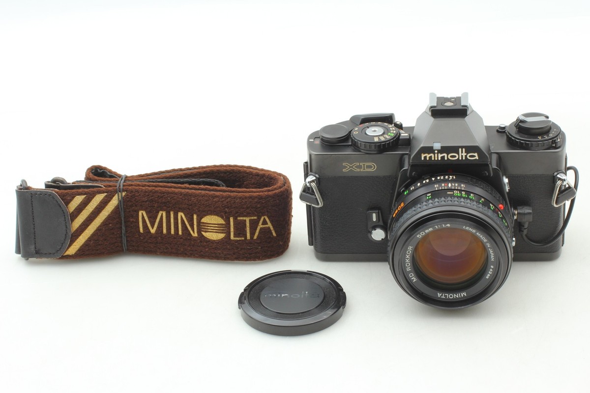 Almost MINT] Minolta XD 35mm SLR Film Camera MD Rokkor 50mm