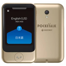 Japan NEW POCKETALK S Translator Device 2-Year Global Communication Gold