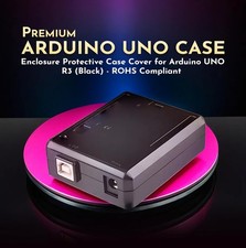 Arduino Uno R3 Black Plastic Enclosure Case