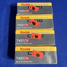 4 Factory Sealed Rolls Kodak T400CN 120 Black White Film Exp 06/2002