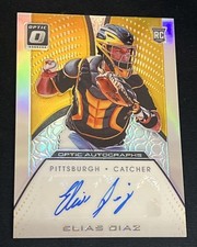 2016 Panini Donruss Optic Optic Auto Gold 01/10 Elias Diaz #OA-ED Rookie Auto RC