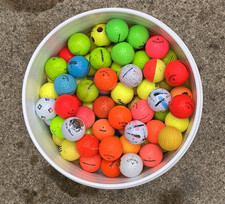 Mixed Brands Cleaned Multicolor Golf balls One 5 Gallon Bucket Full