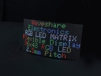 WaveShare Flexibles 96x48 RGB Full-Color LED-Matrix-Panel, 2,5mm Pitch, 23709