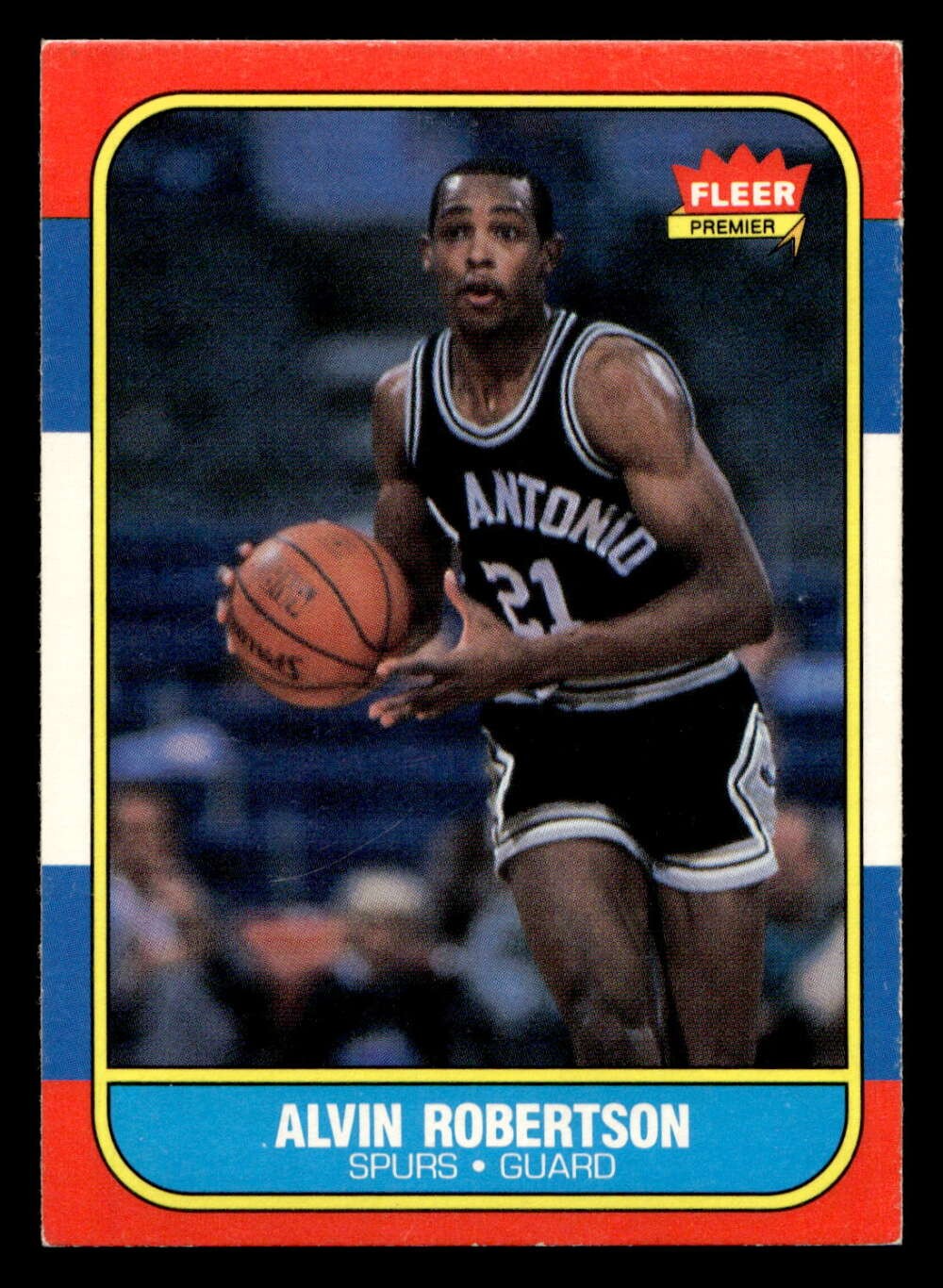 1986-87 Fleer #92 Alvin Robertson Ex-Mint RC Rookie Spurs Basketball