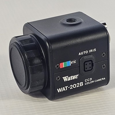 Watec WAT-202B CCD PAL Full Color Miniature Camera Small Form Factor Used Good