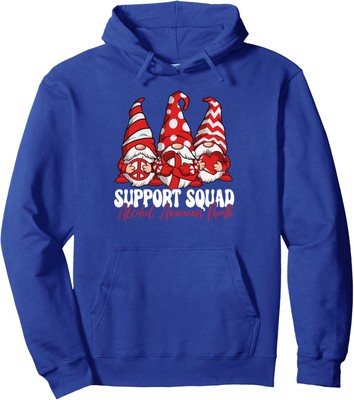 Elf Support Squad Alcohol Awareness Month Cute Unisex Hooded Sweatshirt