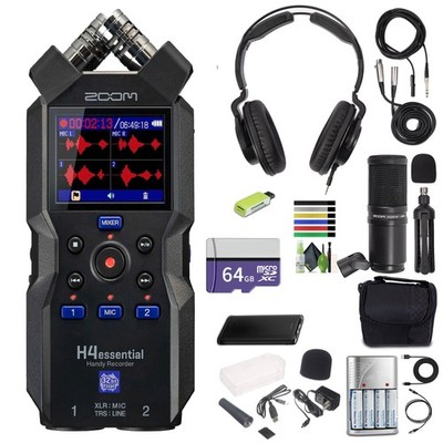 Zoom H4essential 4-Track Handy Recorder (2024 Model, Essential Series) with