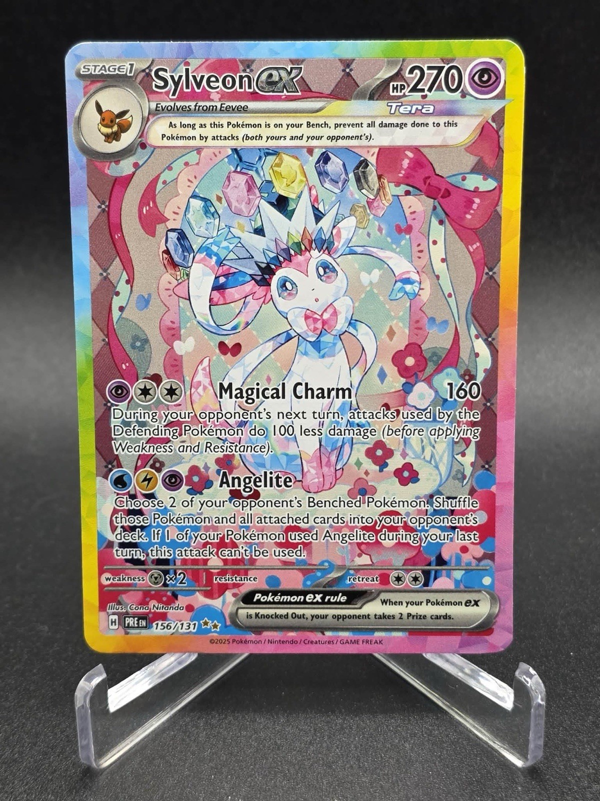 Sylveon ex 2025 Scarlet & Violet: Prismatic Evolutions #156/131