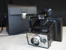 Vintage Polaroid Square Shooter 2 Instant Land Camera Black with Case Untested