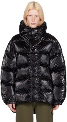 $1990 Mackage Cyrilo-ML Hooded Down Puffer Jacket, size 44FR/XL-XXL US, BLACK