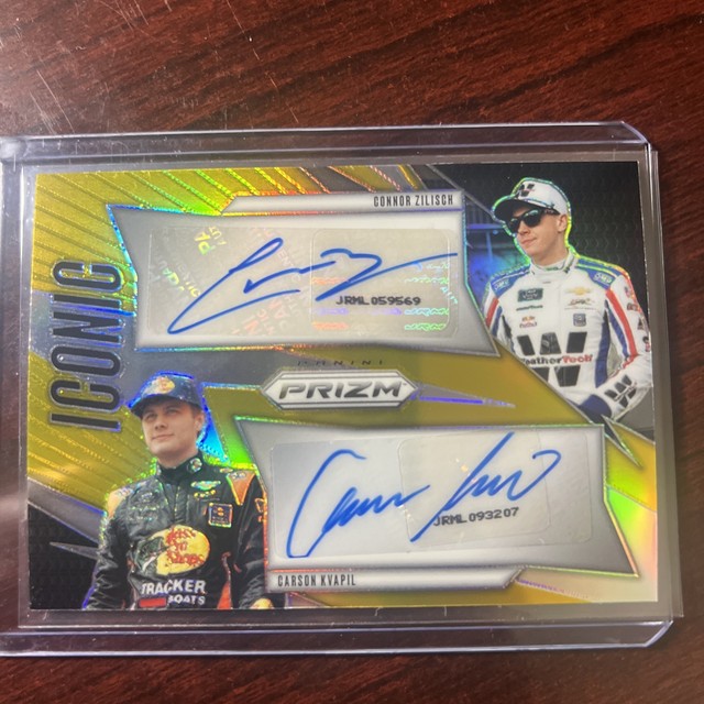 2025 Panini Prizm 1/10 Connor Zilisch Carson Kvapil Auto Gold  Zilisch/Kavapil