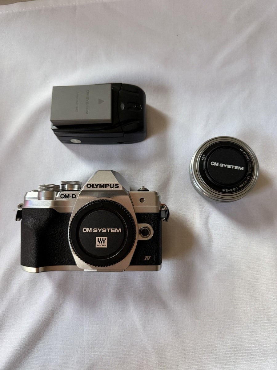 Olympus OM-D E-M10 Mark IV 20.3MP Mirrorless Camera - Silver (Body