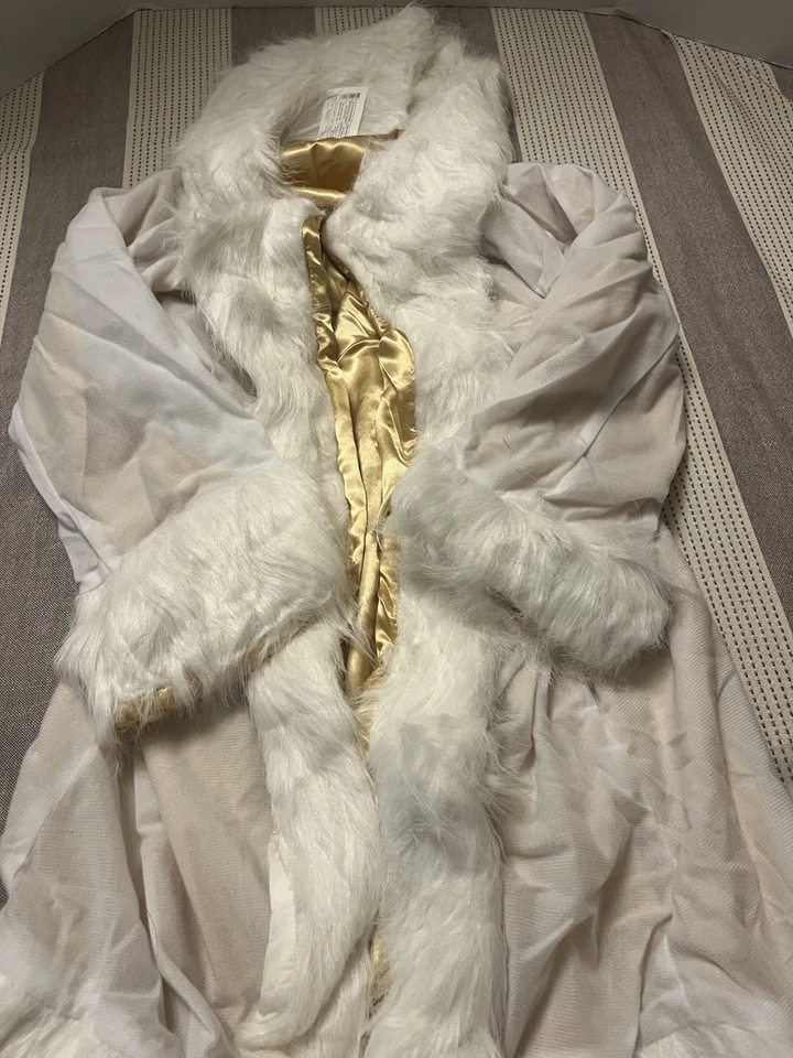 Abrigo Hollywood antiguo vintage de piel sintética para adultos talla única hasta 12 B2566 Foto 4 de 4