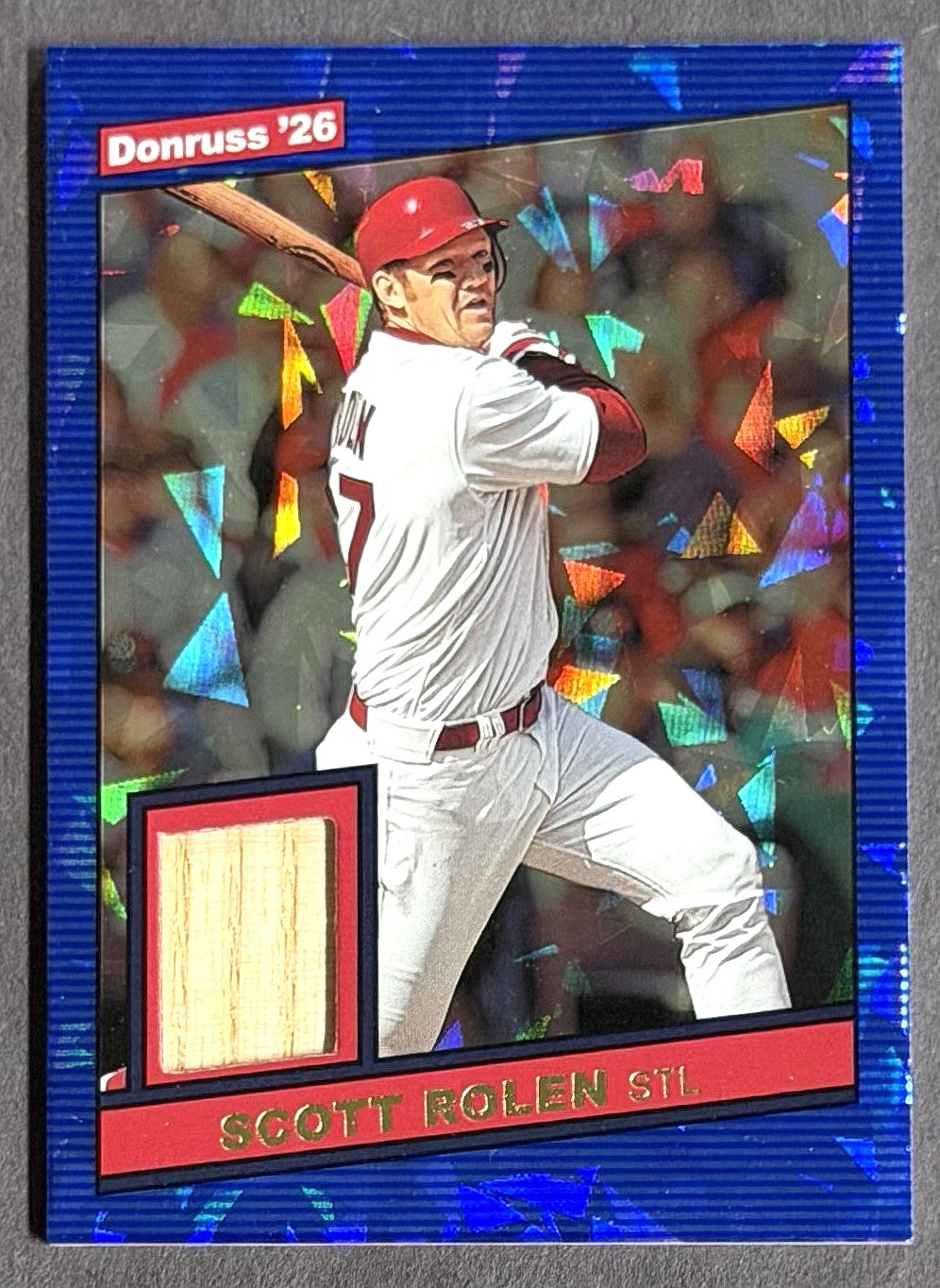 Scott Rolen BLUE ICE GAME USED Retro Materials #RM-SR 2026 Donruss Cardinals