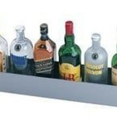 Krowne Metal S-48 48'' Speed Rails Liquor Stainless (qty=4)