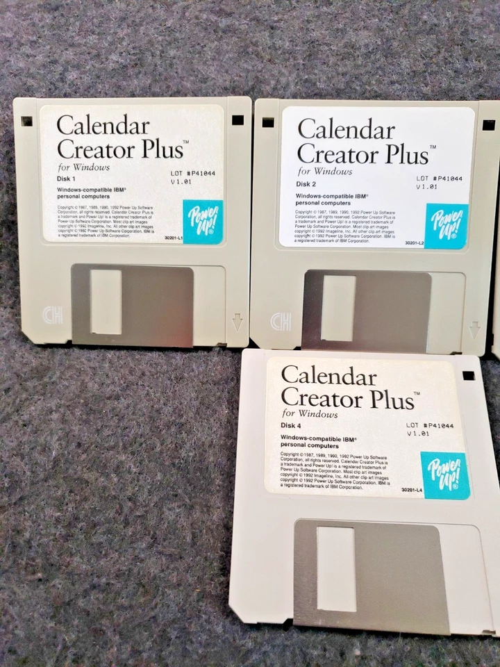 Vintage Spinnaker Calendar Creator Plus Version 1 for  Windows 3.1  (C19B2) - Image 3 of 4