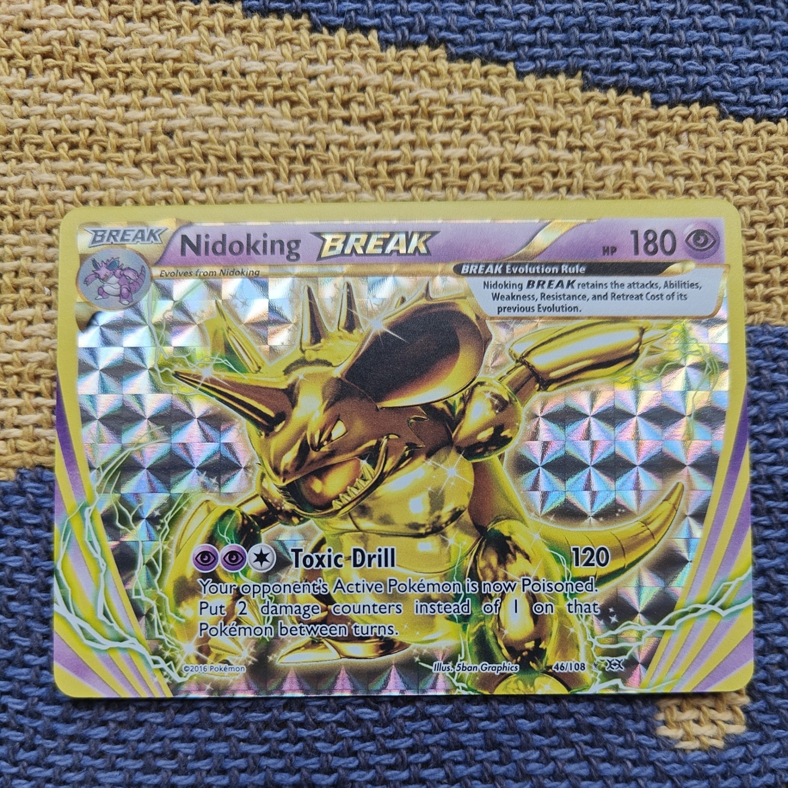 Pokemon Card Nidoking BREAK 46/108 XY Evolutions Rare NM