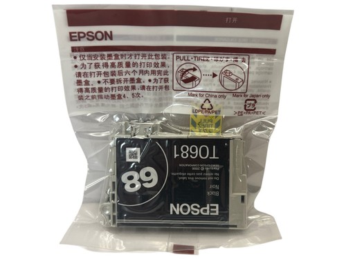 New Genuine Epson 68 Black Ink Cartridge T068120 T0681 T68 Printer Sealed - Picture 2 of 4