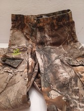 RealTree Youth Camo Cargo Pants Size Large 10/12 WAIST 26"/INSEAM 25"Hunting SEE