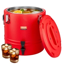 VEVOR Insulated Beverage Dispenser for Hot and Cold Drinks 8 Gal/30L Cooler Jug