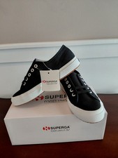 Superga People's Shoes of Italy Cotu Classic Black Women's Sneakers size 36 NIB