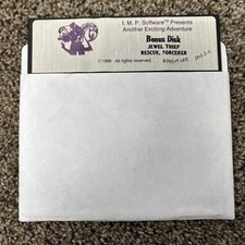 Atari 800 Computer Jewel Thief Game Floppy Disk Tested 10/10 Rarity RARE