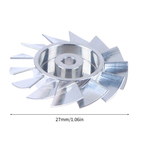 Aluminum Fan Impeller 27mm Fast Speed 100000RPM Impeller For Hair Dryer Cooling - Picture 8 of 8