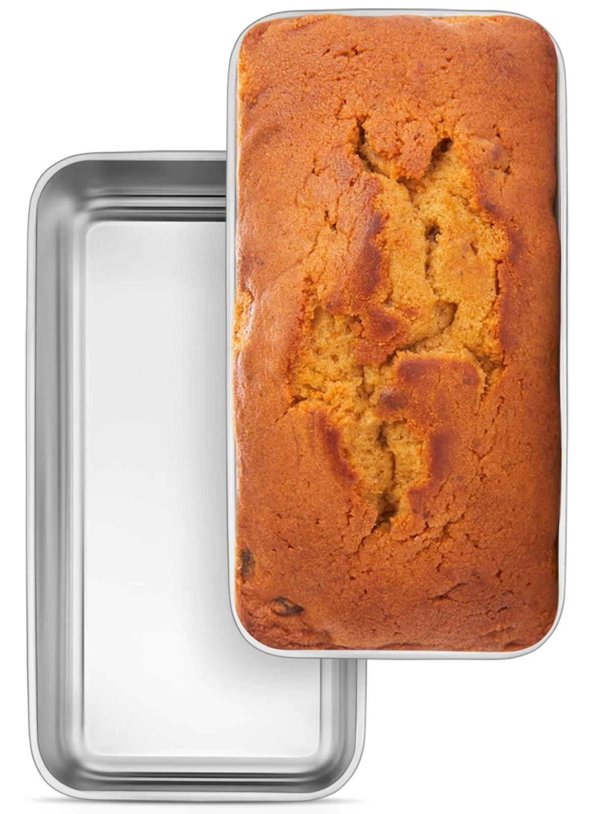 Leonyo 2 Pack Loaf Pans for Baking Bread, 9IN x 5IN Stainless Steel Loaf Pans...