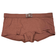 NWT VICTORIA'S SECRET Shortie Pantie Sz M-XL Mauve Pink Bling Sparkle Jersey