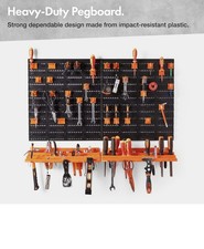 Garage Tool Storage with Shelf & Pegboard For Multiple Tools | Tool Board | DIY