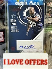 2016 Panini Absolute Rook Ink RED Maliek Collins Rookie Autograph #37 C Store
