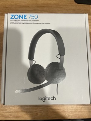 Logitech Zone 750 USB-C Wired On-Ear Headset for Office & Calls