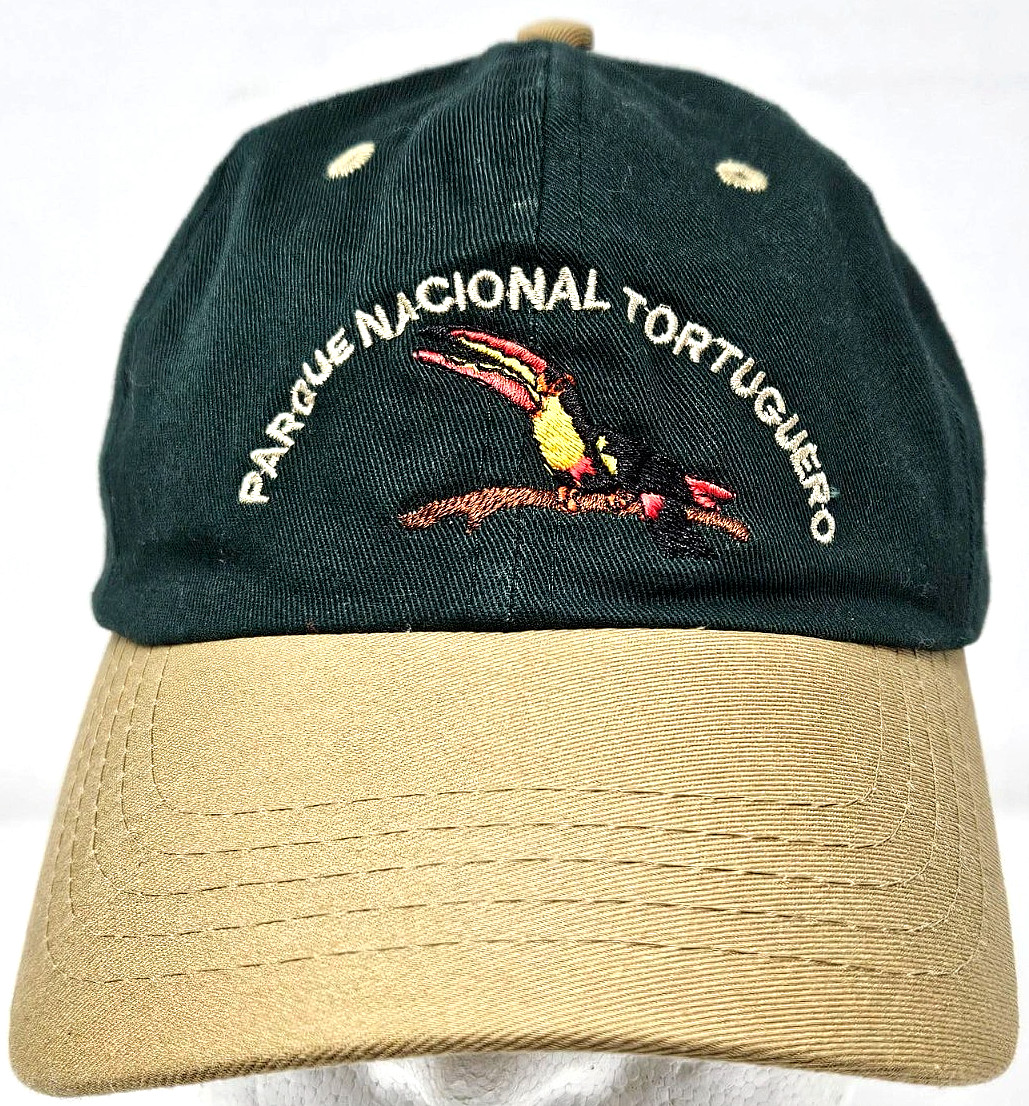 Parque Nacional Tortuguero Costa Rica Park Toucan Logo Baseball Cap Trucker Hat