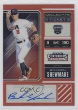 2018 Panini Elite Extra Edition Red Prizm /100 Braden Shewmake #USA-BS Auto a3i