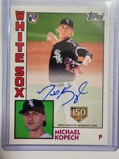 2019 Topps #84A-MKO 1984 Topps 150th Anniversary Michael Kopech #/150 Autograph