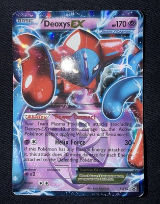 Pokémon Deoxys EX BW82 Team Plasma Black Star Promo Holo 170 HP Helix Force