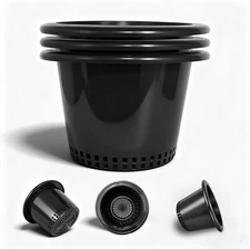 HG10RDPOT 10-Inch Wide Lip Bucket Basket with Mesh Bottom, Bag of 3 Bucket Baske