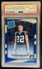 2017 Panini Donruss Optic Christian McCaffrey RC Rated #168 PSA 10 Rookie