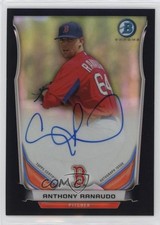 2014 Bowman Chrome Prospect Black Refractor 90/99 Anthony Ranaudo Auto 2d9