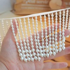 1 Meter Beaded Tassel Trimmings Edging Fringe Ribbon DIY Accessory Sewing 11CM