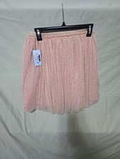 Cat  Jack Girls Maxi Easter Holiday Dressy Tulle Pink Glitter Size 10/12 Skirt