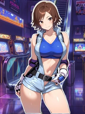 Adult Anime Waifu Tekken Asuka Kazama 6'' Vinyl Sticker